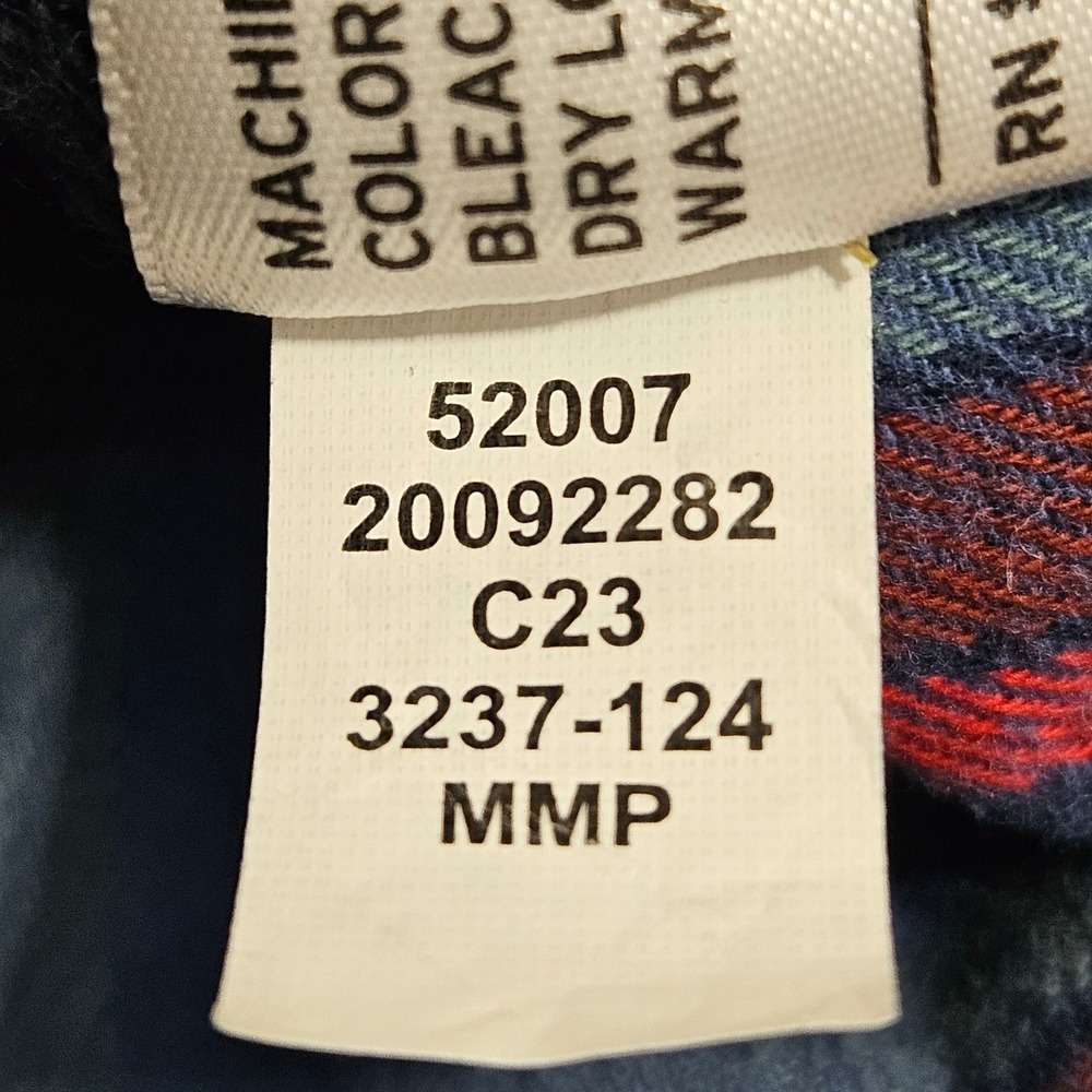 Duluth Trading Co Mens 2XL Relaxed Fit Plaid Flannel Shirt Blue Red 3237-124 - Picture 4 of 9